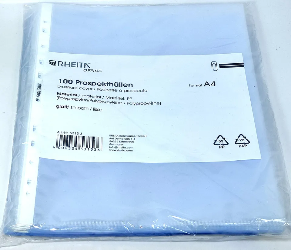 rheita-pp-prospekth-lle-din-a4-glatt-35-100-st-ck-made-in-germany image 1