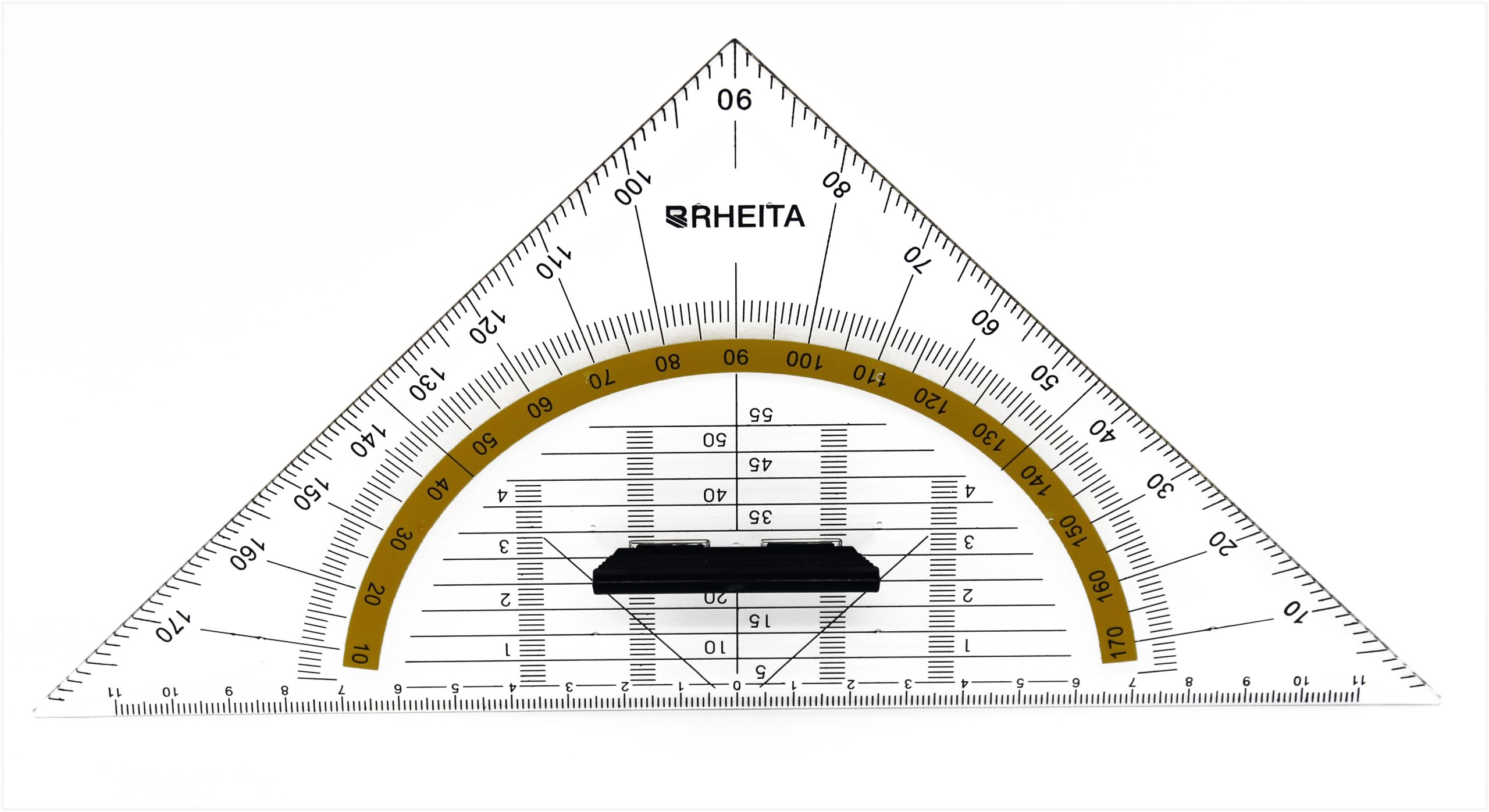 rheita-geodreieck-25-cm-kunststoff-mit-griff-transparent image 3