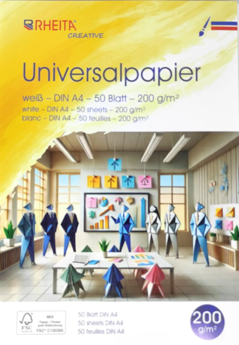 rheita-universalpapier-a4-wei-200g-m-50-blatt-fsc-mix image 1