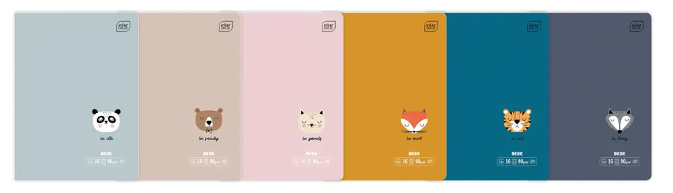 interdruk-notizheft-din-a5-bebe-friends-kariert-16-blatt-softtouch image 1