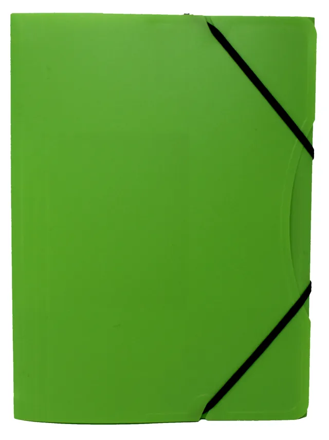 rheita-gummizugmappe-eckspanner-a4-pp-gr-n-mit-visitenkartenfach image 1