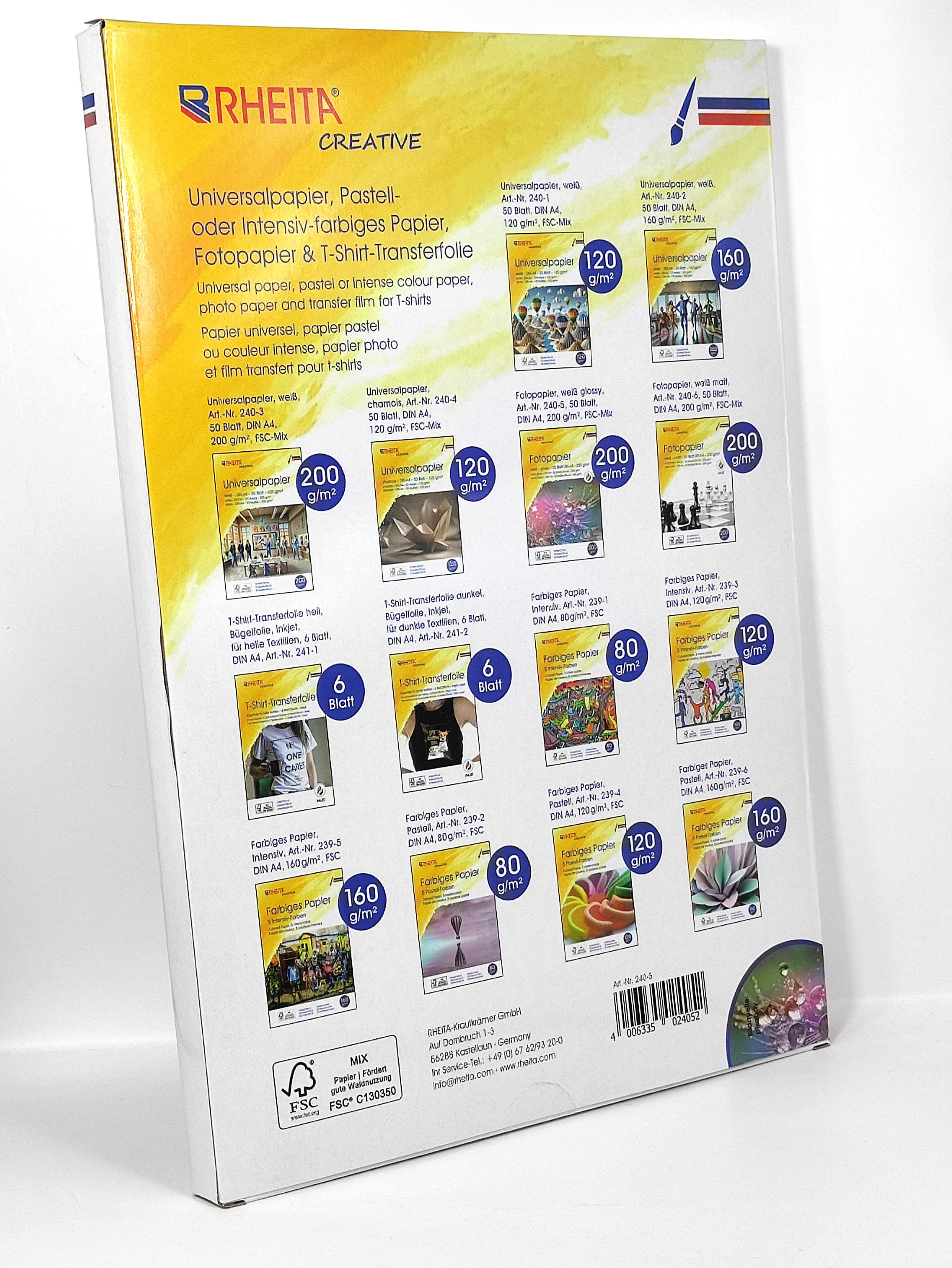 rheita-fotopapier-a4-wei-glossy-200g-m-50-blatt-fsc-mix image 2