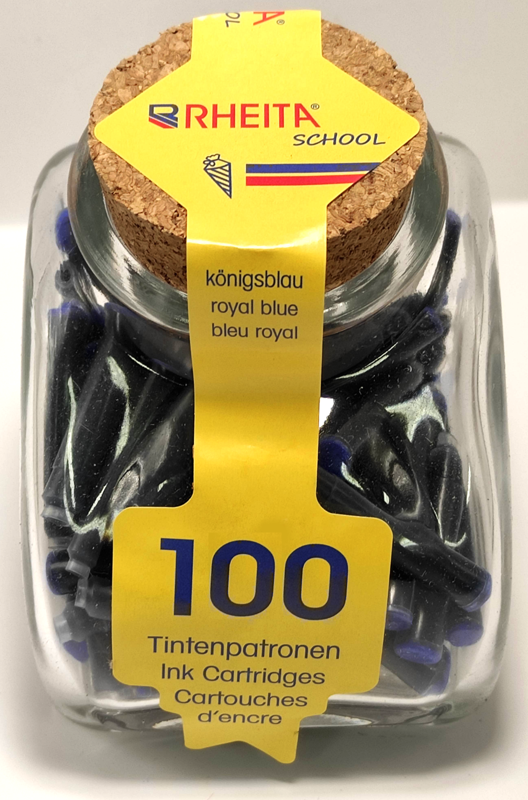 rheita-tintenpatronen-k-nigsblau-100-st-ck-im-schr-ghalsglas image 1