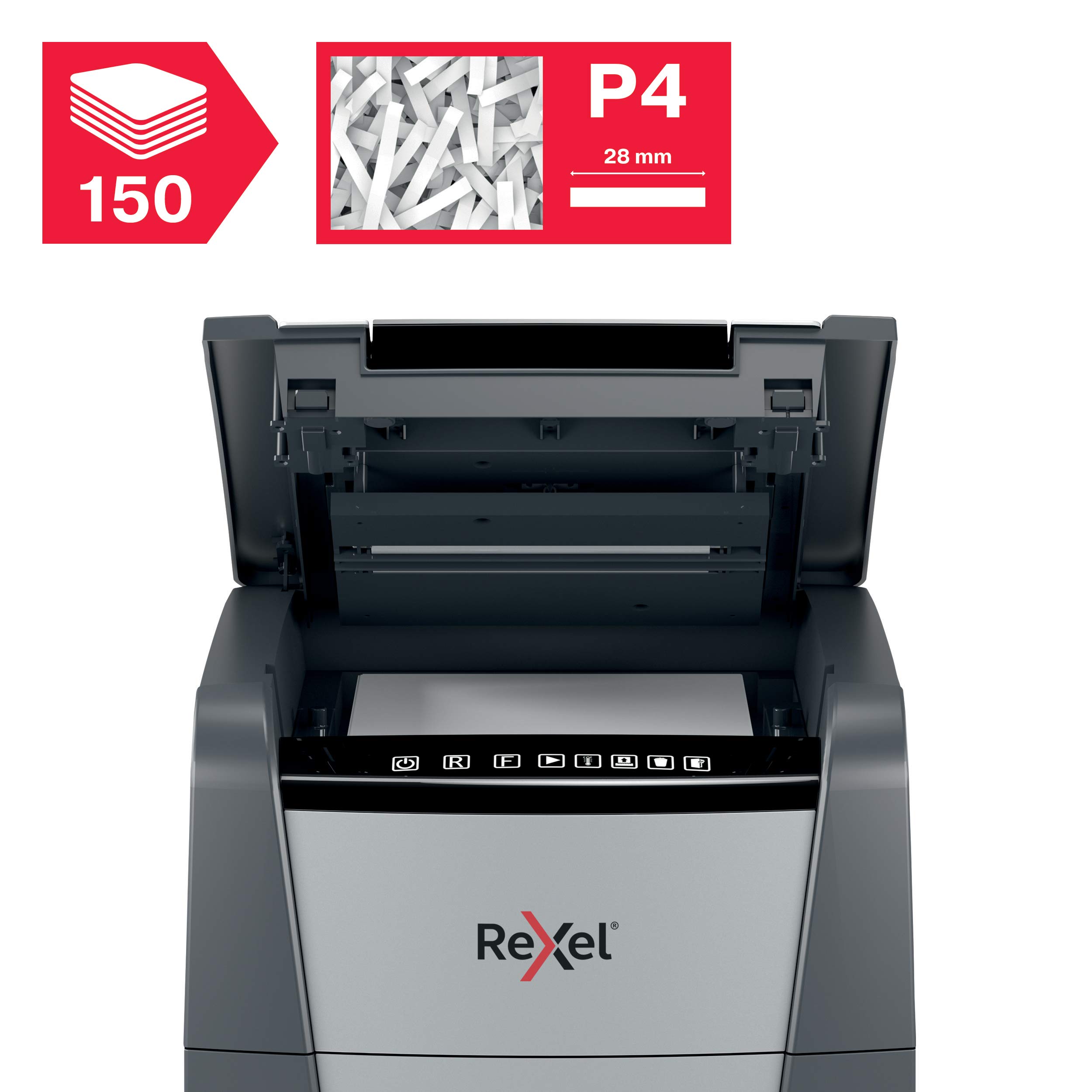 rexel-optimum-autofeed-150x-automatischer-aktenvernichter-p4-150-blatt image 2