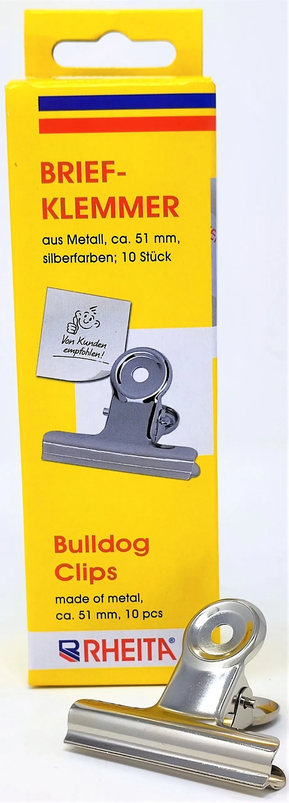 rheita-briefklemmer-metall-silber-51-x-10-7-mm-10-st-ck-h-ngeschachtel image 1