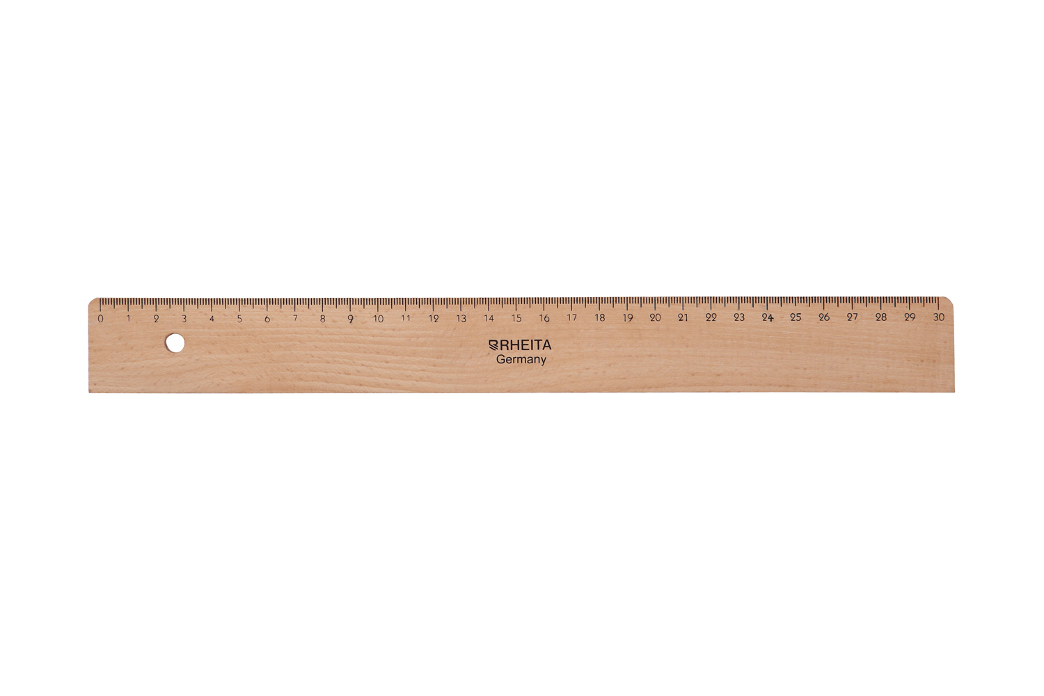 rheita-holzlineal-natur-30-cm-mit-tuschekante image 1