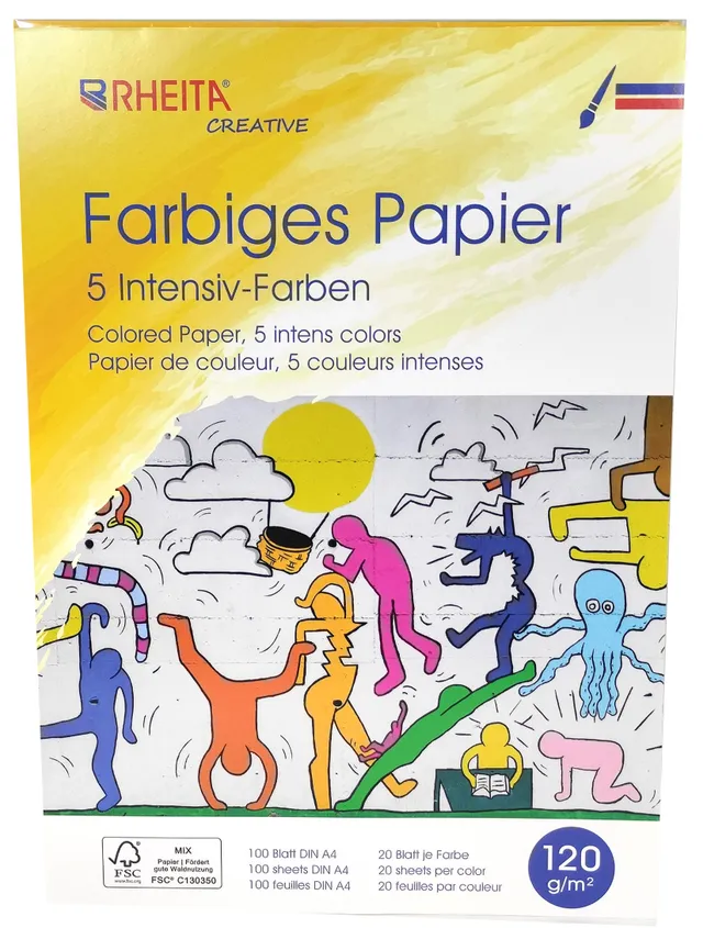 rheita-farbiges-universalpapier-100-blatt-a4-120g-m-5-intensivfarben image 1