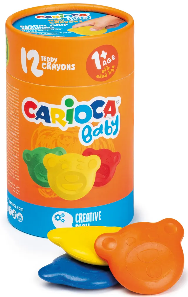 rheita-carioca-baby-teddy-wachsmaler-12-st-ck-in-runddose-ab-12-monate image 1