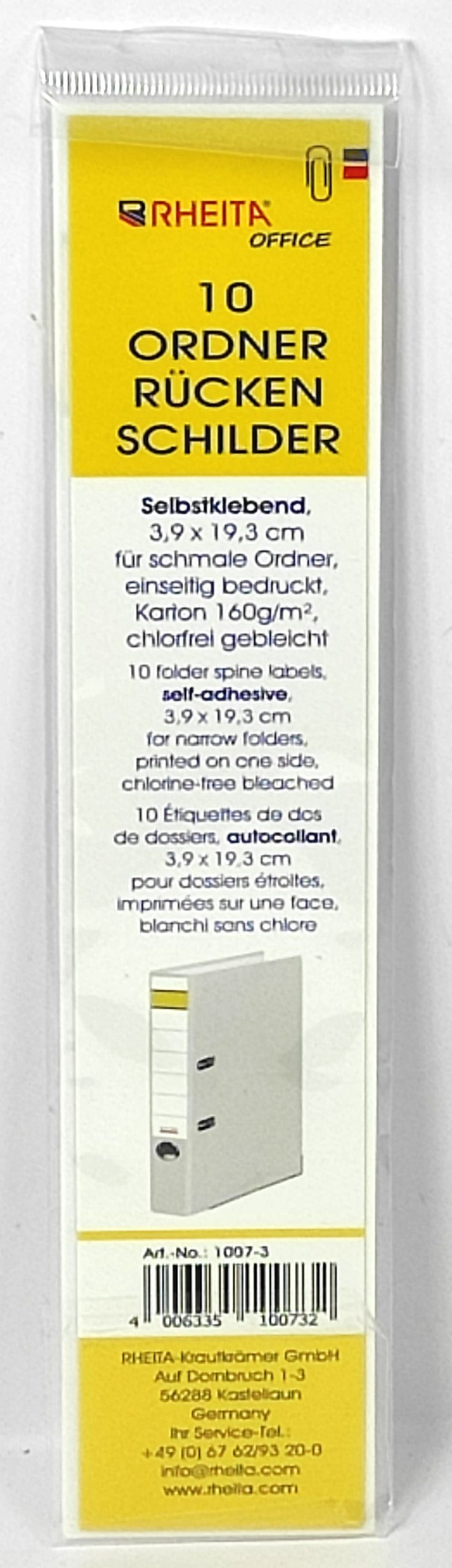 rheita-ordner-r-ckenschilder-selbstklebend-3-9-x-19-3-cm-schmal-10-st-ck image 1