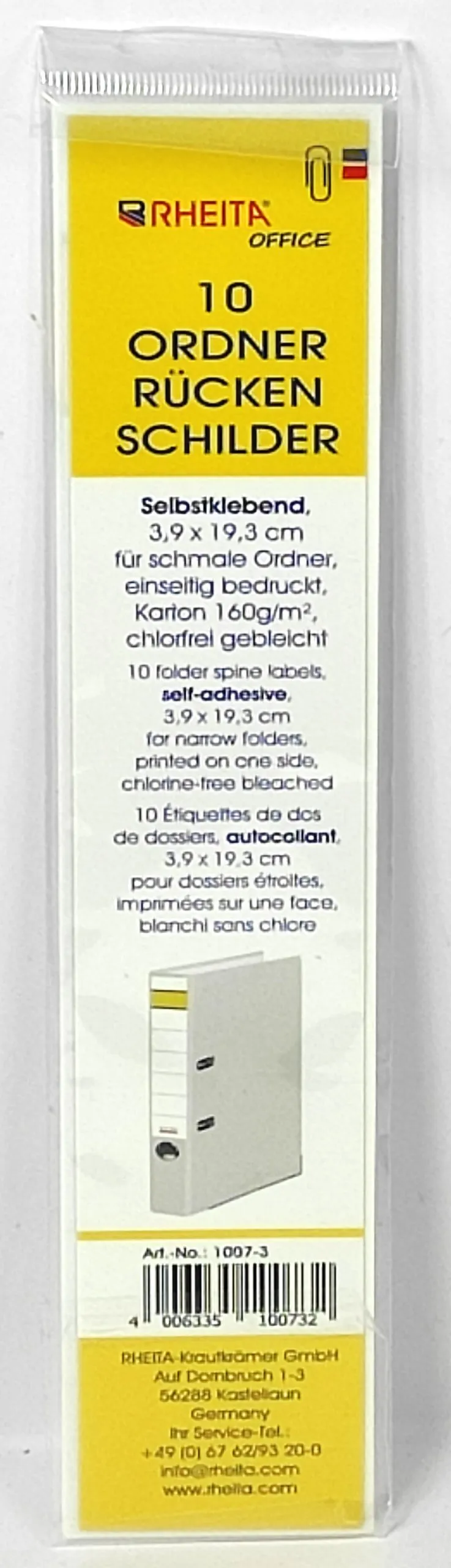 rheita-ordner-r-ckenschilder-selbstklebend-3-9-x-19-3-cm-schmal-10-st-ck image 1