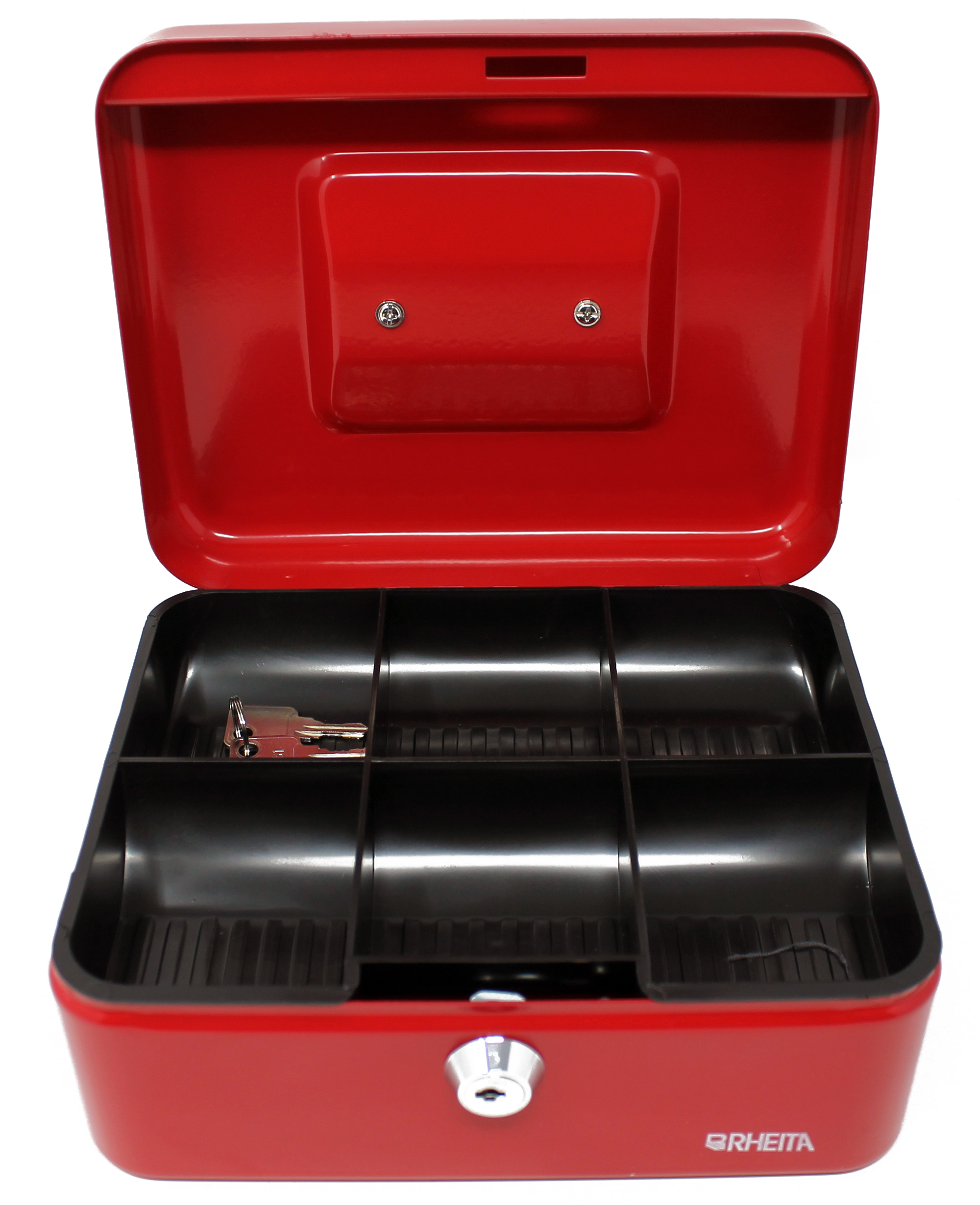 rheita-geldkassette-metall-rot-mit-kunststoffeinsatz-200-x-160-x-90-mm image 1