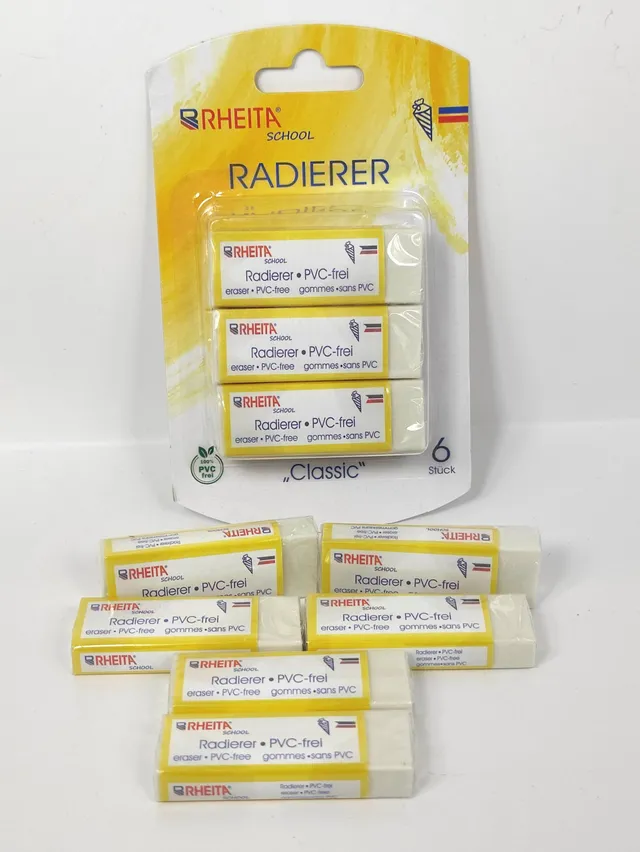 rheita-radierer-wei-pvc-frei-62-x-22-x-10-mm-6-st-ck-auf-blisterkarte image 1