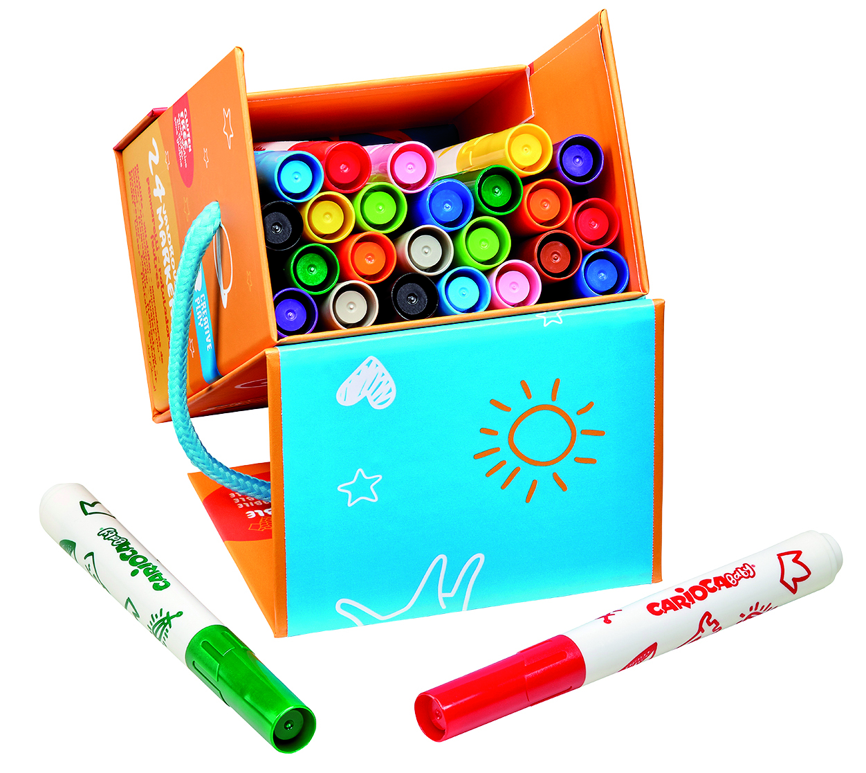 carioca-baby-fasermaler-24er-kordelbox-ab-24-monate-dermatologisch-getestet image 1
