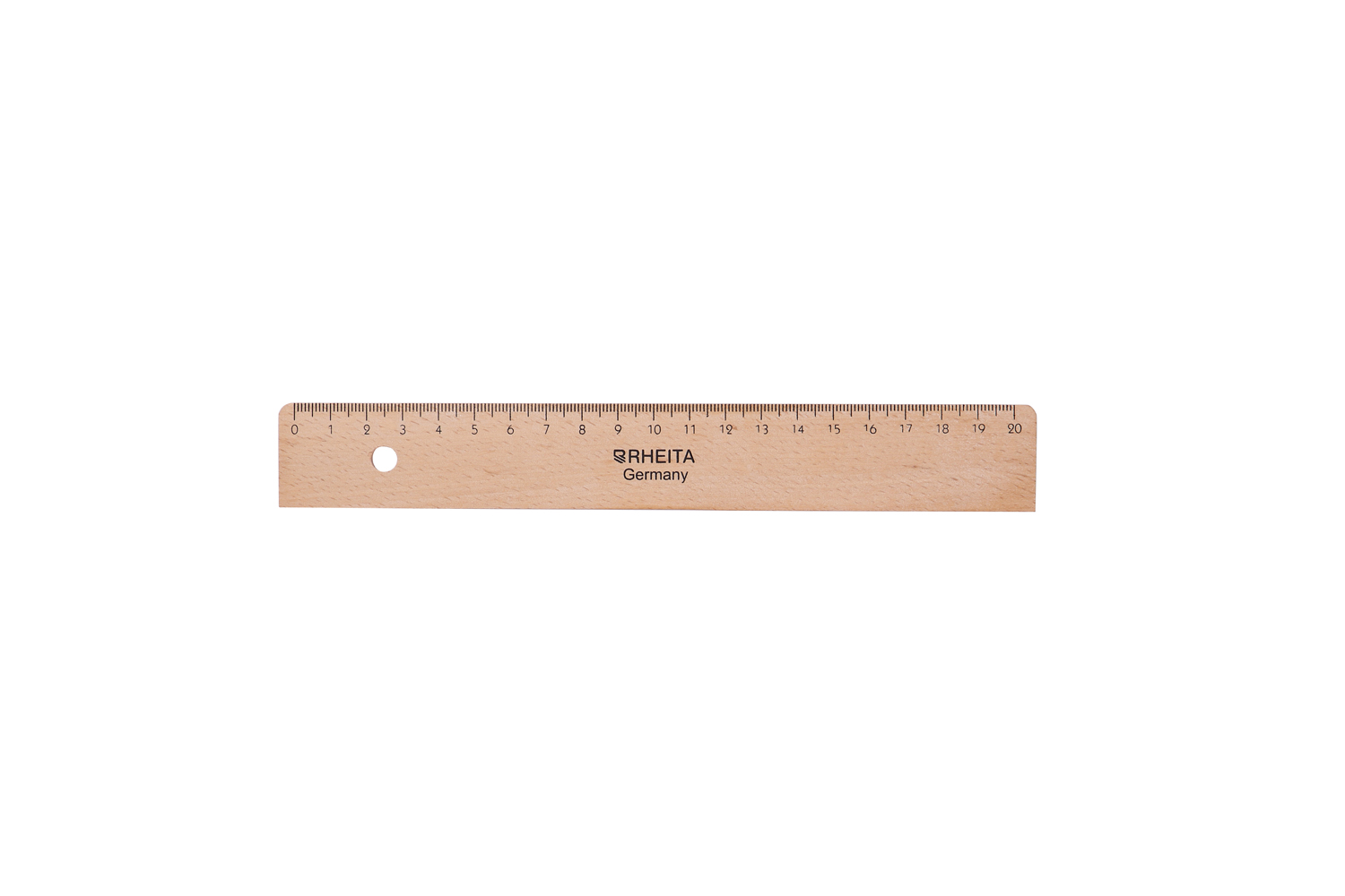 rheita-holzlineal-natur-20-cm-mit-tuschekante image 1