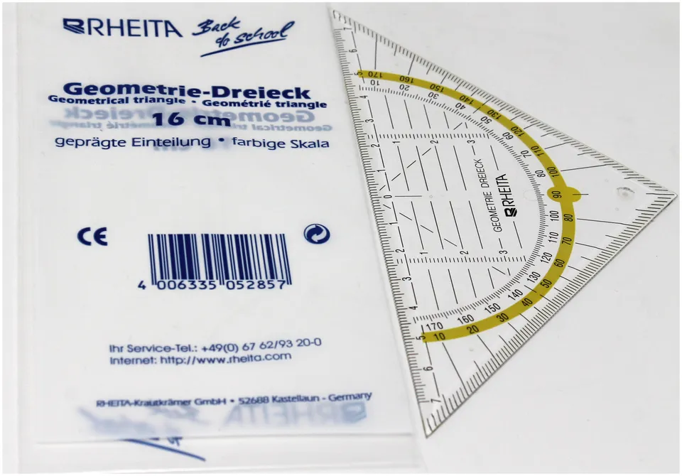 rheita-geodreieck-kunststoff-transparent-16-cm image 1