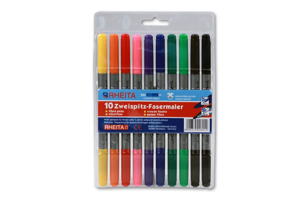 rheita-fasermaler-10er-etui-doppelspitze-4mm-2-5mm image 1