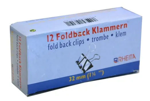 rheita-foldback-klammern-32-mm-schwarz-12-st-ck-in-pappschachtel image 1