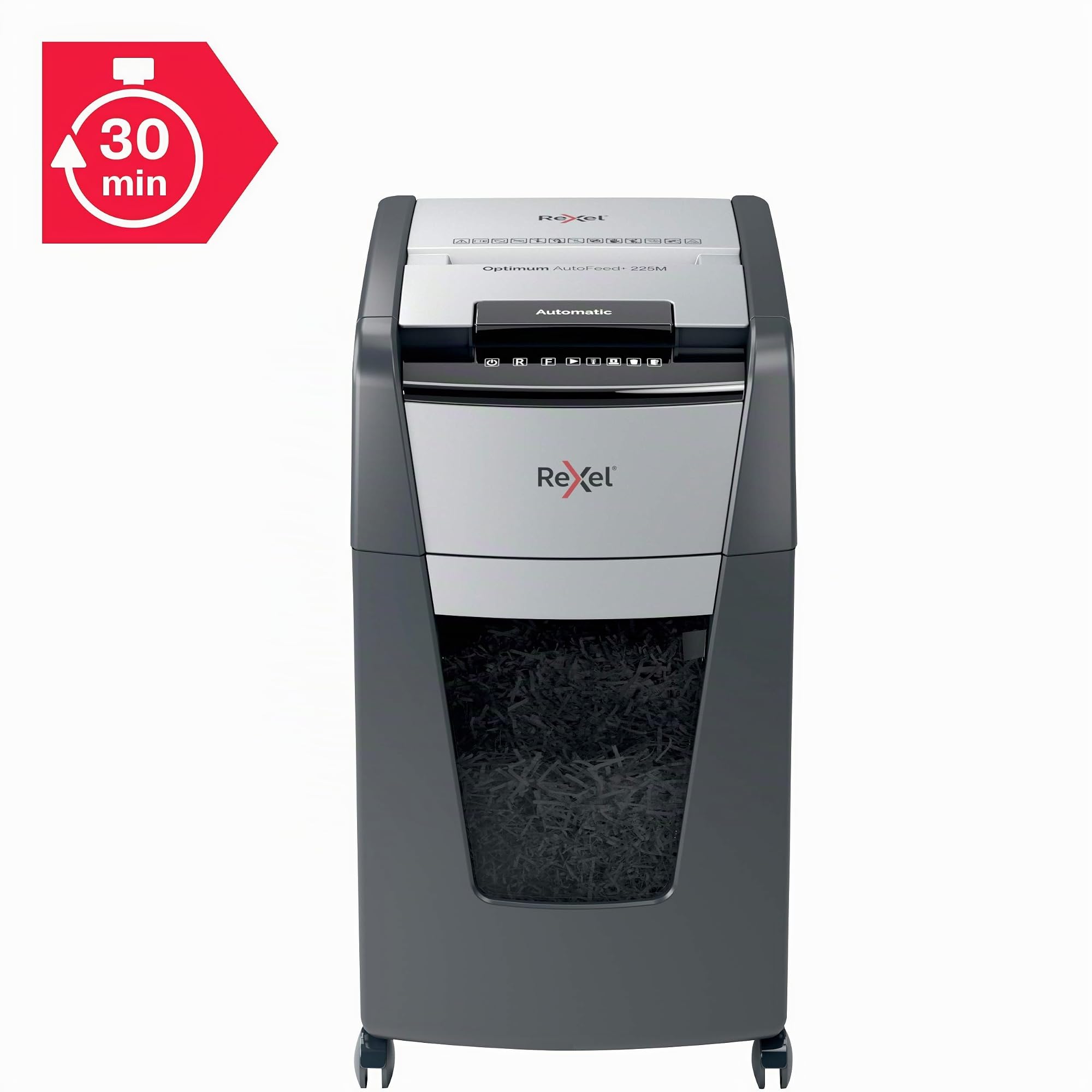 rexel-optimum-autofeed-225m-aktenvernichter-mikroschnitt-p5-225-blatt-60l image 8