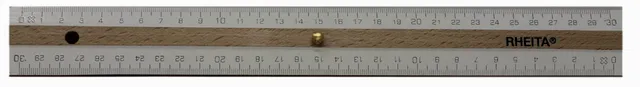 rheita-holzprismenlineal-30-cm-natur-mit-wei-er-facette-und-tuschekante image 1