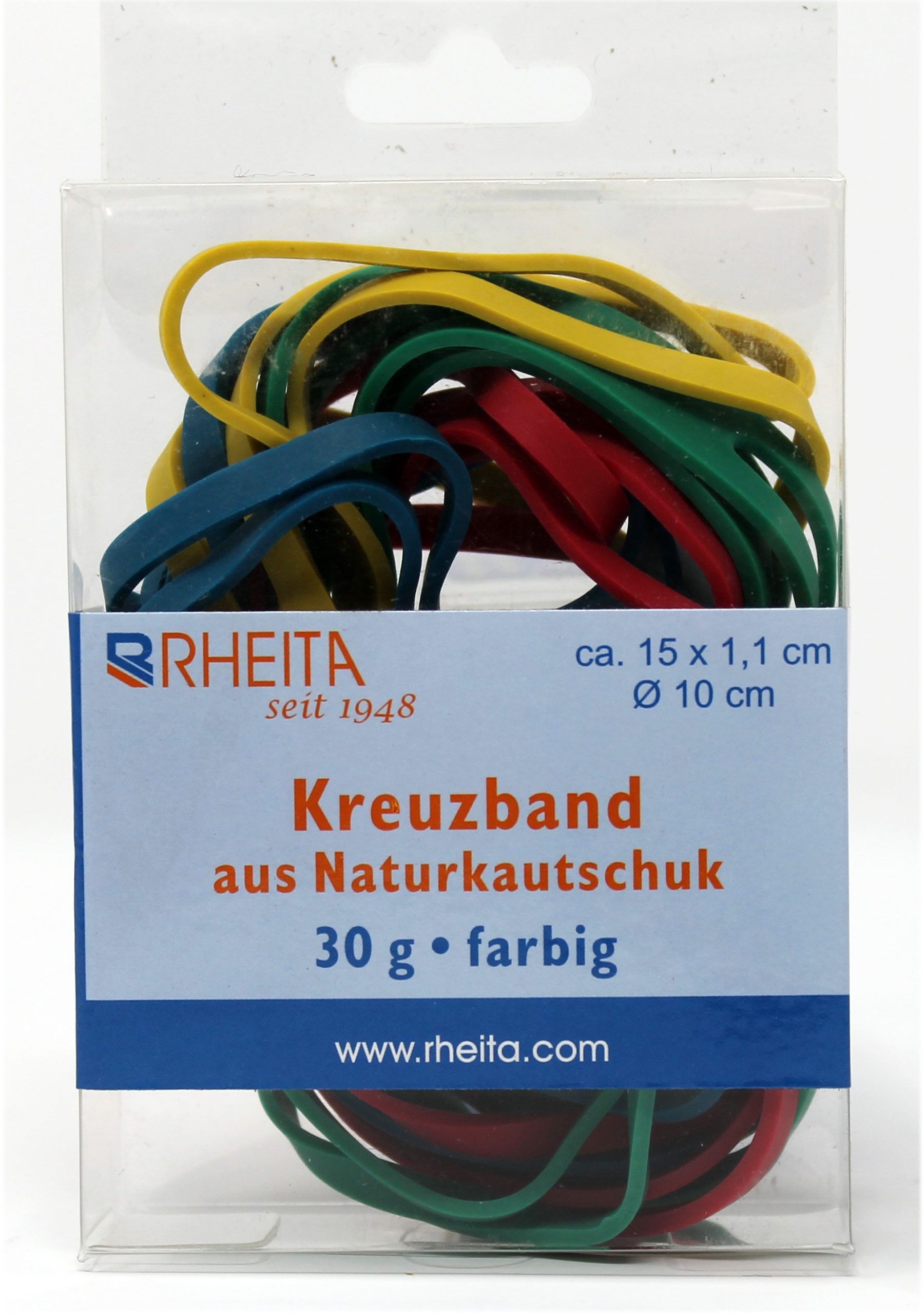 rheita-kreuzband-naturkautschuk-30-g-farblich-sortiert-15-x-1-1-cm image 1
