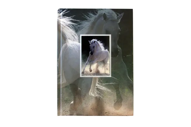 rheita-notizbuch-mit-wechselbild-pferd-a5-kariert-96-blatt image 1