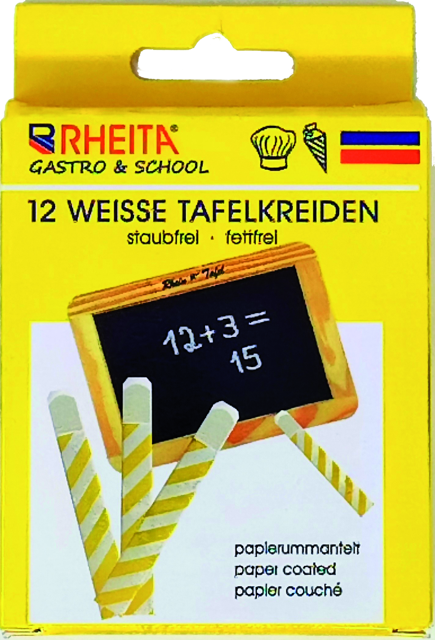 rheita-wandtafelkreiden-papierummantelt-eckig-wei-12-st-ck-im-pappetui image 1