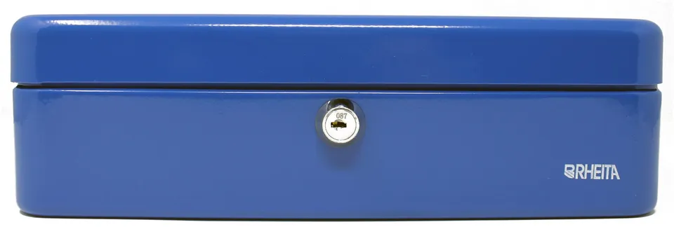 rheita-geldkassette-metall-blau-250-x-180-x-80-mm-mit-kunststoffeinsatz image 1