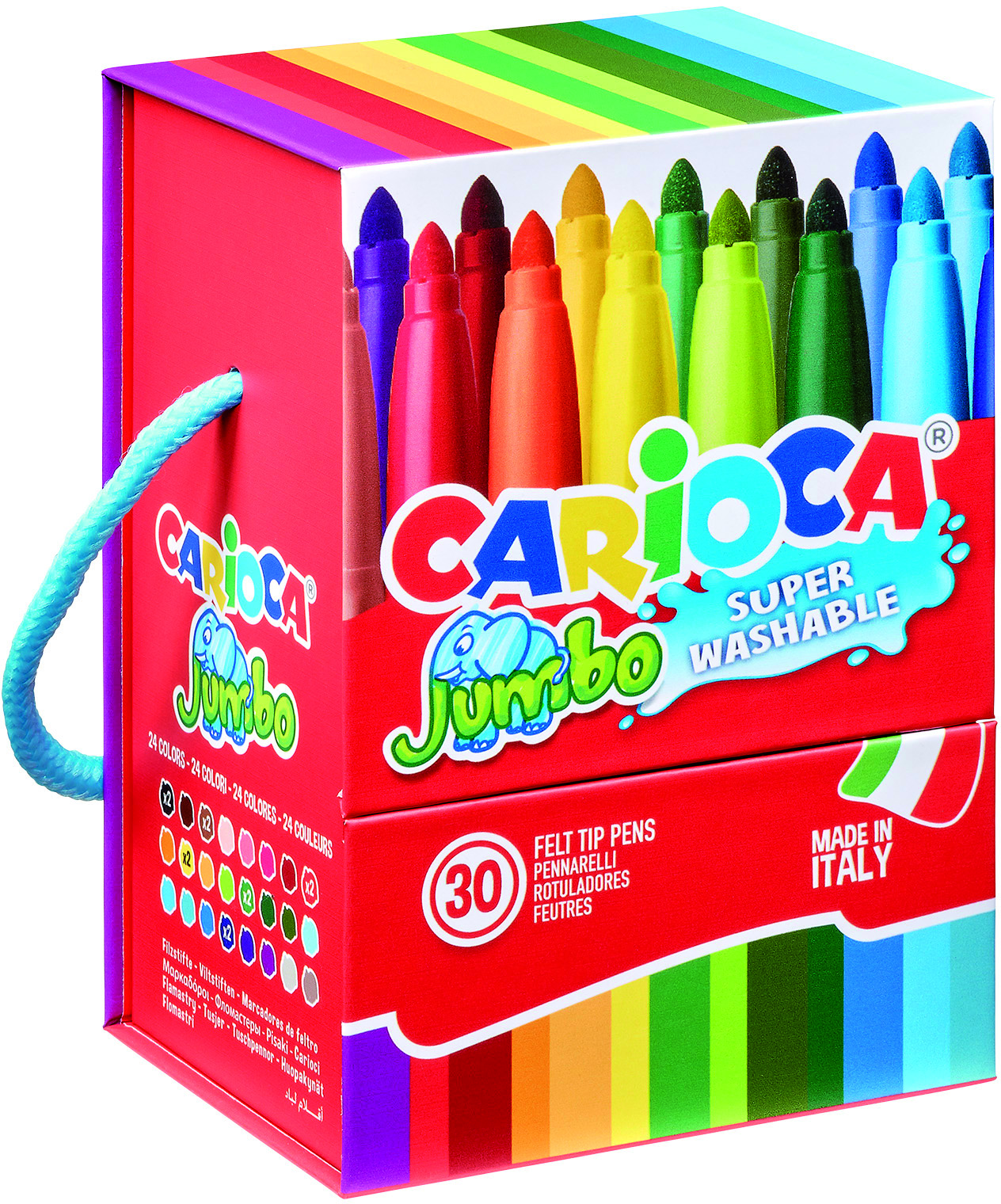 rheita-carioca-jumbo-fasermaler-30-st-ck-box-mit-griff-6mm image 1